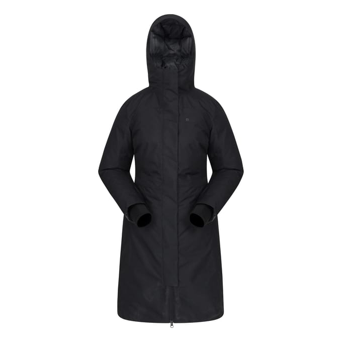 Mountain Warehouse Dames/Dames Polar Dons Hybridejack met lange lengte (Zwart)
