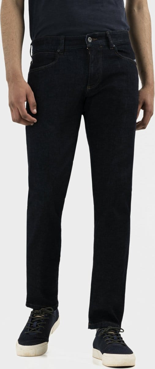 camel active Slim Fit 5-Pocket Jeans - Maat menswear-44/38 - Dunkelblau
