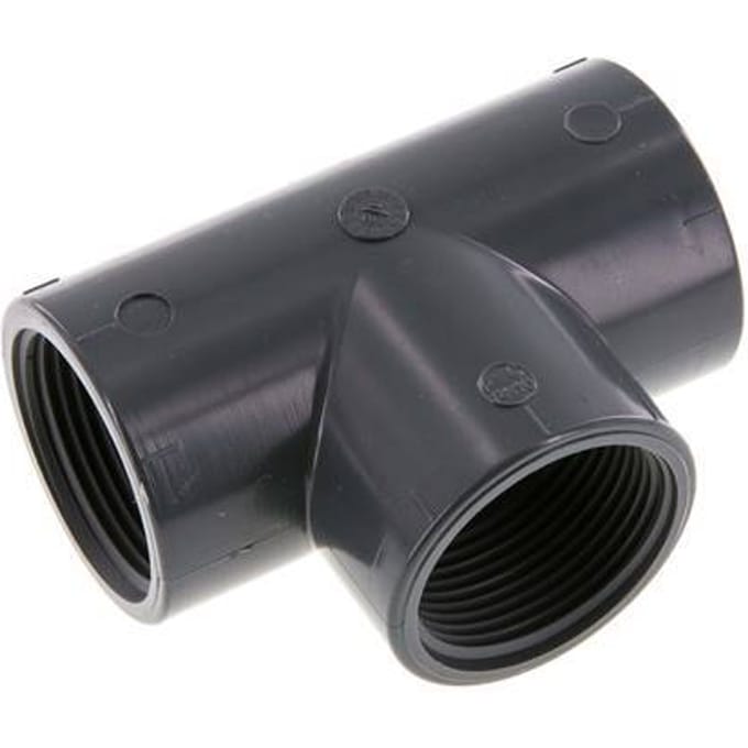 T-koppeling Rp1 1/4'' Pvc-u EN 1452-3 16bar (224.8psi)