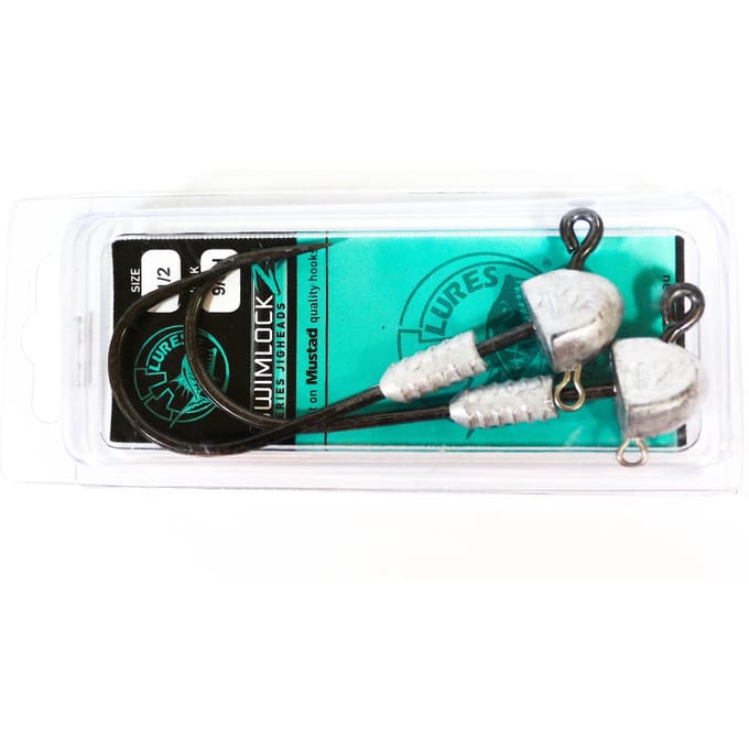 Tackle Tactics TT Swimlockz HD Tête plombée 1/2 oz 9/0 2/paquet (4013) blue