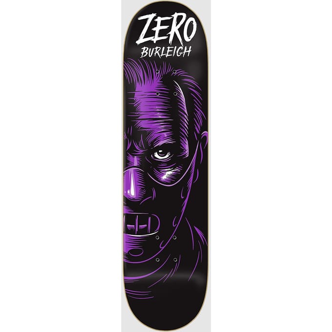Zero Burleigh Fright Night 8.5" Skateboard Deck zwart