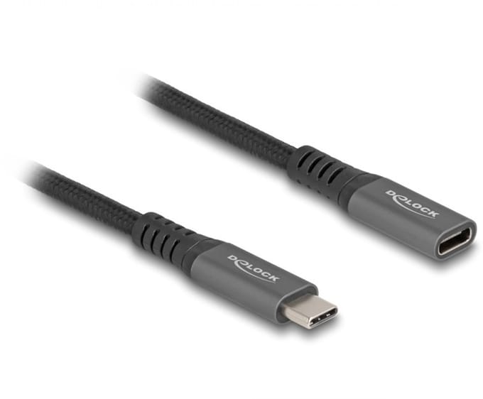 Delock USB-C verlengkabel | USB3.2 10 Gbps | PD 100W | 4K 60Hz | 0,50 meter