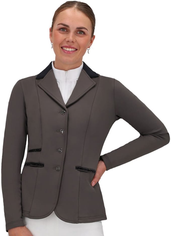 QHP Wedstrijdjas Juliet Antraciet - 38