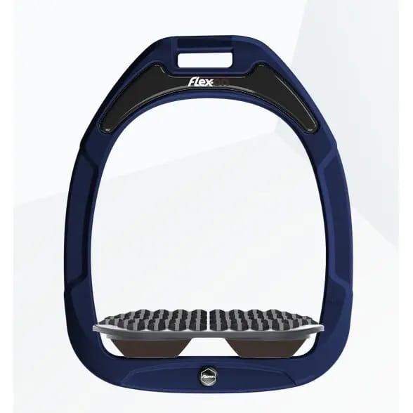 Endurance stijgbeugels Marine/Grijs/Bruin Flex-On Green Composite