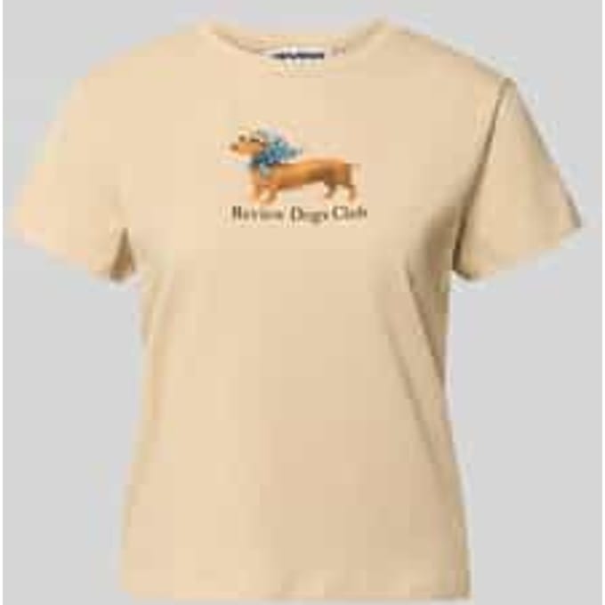 T-shirt met motiefprint en ronde hals
