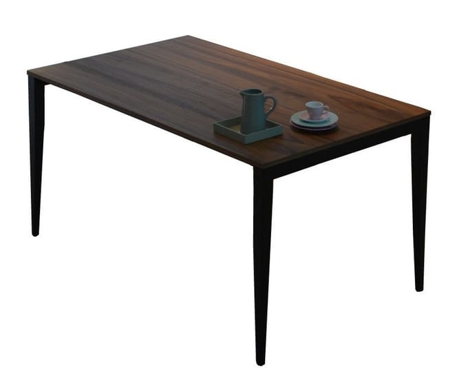 Jan Kurtz - Jupiter Tafel - wit/eiken - bruin