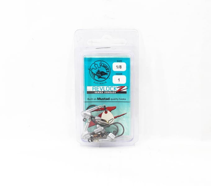 Tackle Tactics Revlockz HD NC Jig Head 1/8 oz 1 3/pak (9254) blue