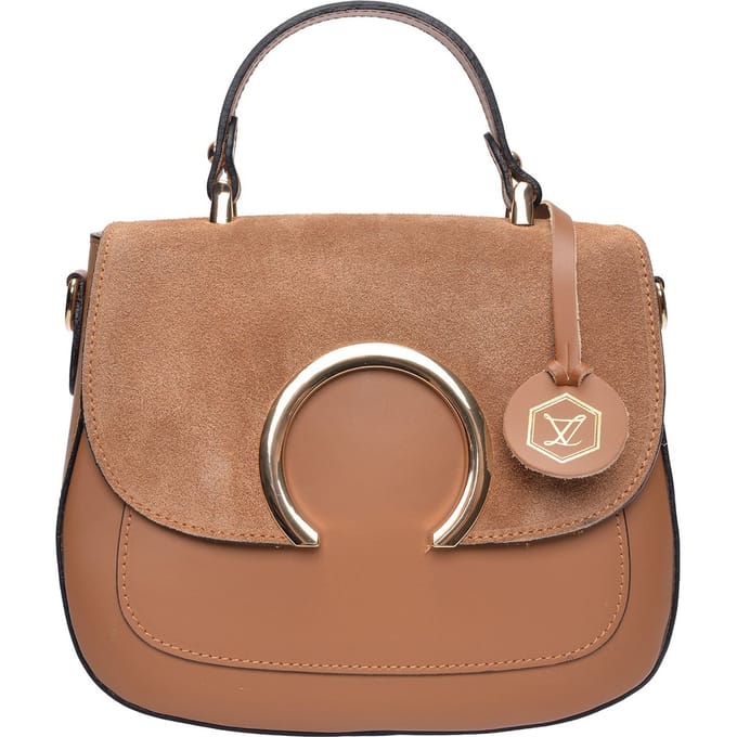 Luisa Vannini Brown Rundleer Tas