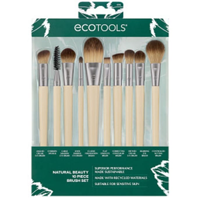Brochas Maquillaje Natural Beauty Estuche 10 pz