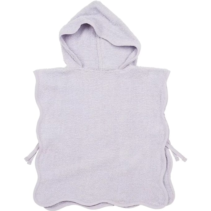 Meyco Baby Wavy badponcho - badstof - soft lavender - 1-3 jaar