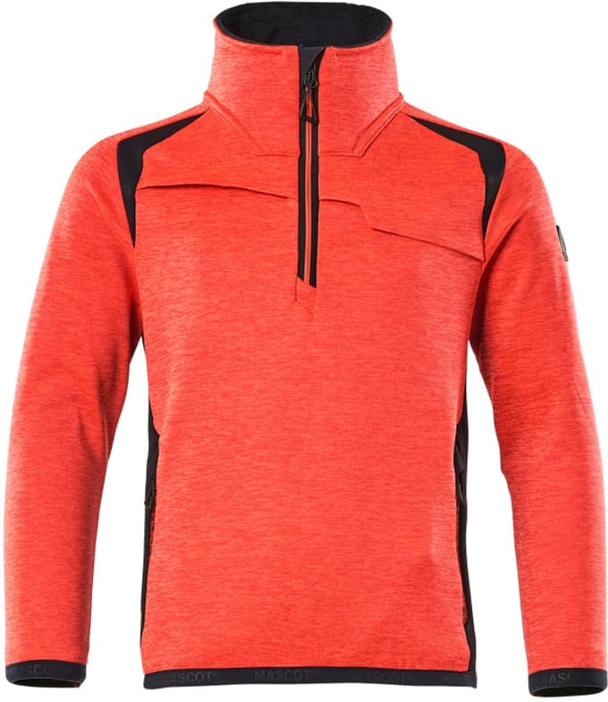 Mascot Accelerate Safe Fleecetrui voor kinderen 19903-316 - hi-vis rood/donkermarine - 164