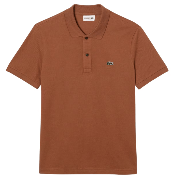Lacoste Petit Piqué Polo Slim Fit – Bruin – Maat 4XL