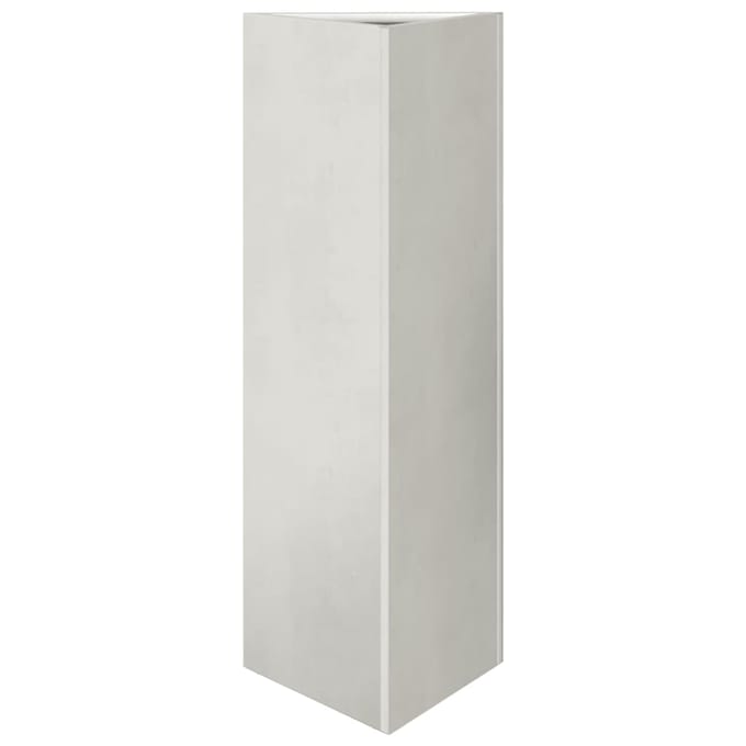 vidaXL - Plantenbak - driehoek - 30x26x75 - cm - roestvrij - staal