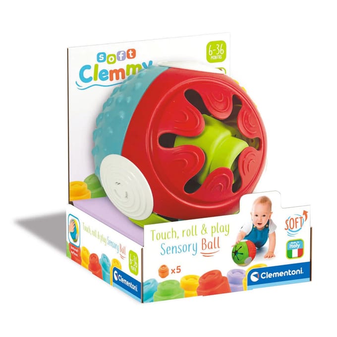 Clementoni - Soft Clemmy - Sensory Ball - Educatief Speelgoed voor Baby's van 6-36 maanden