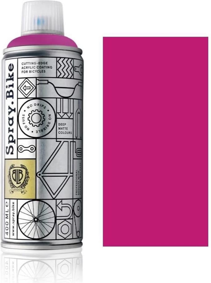 Spray.Bike Magenta Fietsverf - Poedercoating voor fiets frames - 400ml - Spuitbus verf