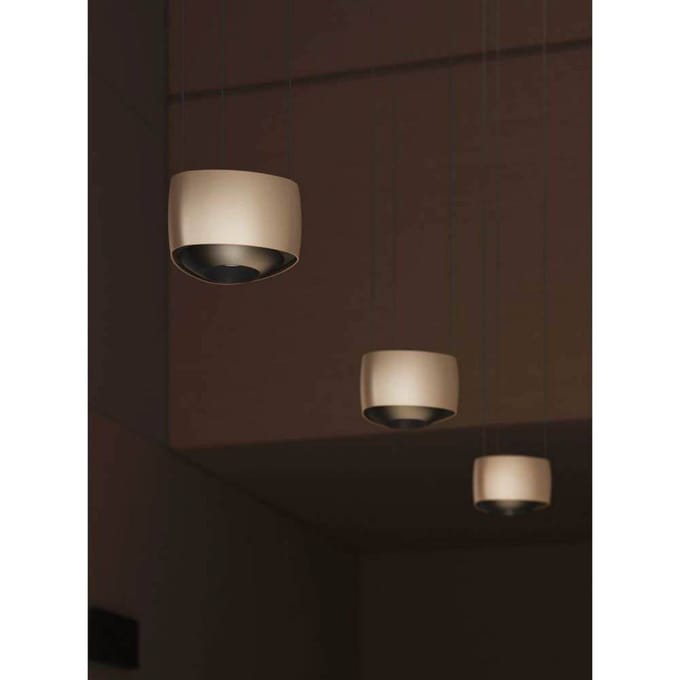 LOOM DESIGN LED hanglamp Air, beige, aluminium, 13 cm