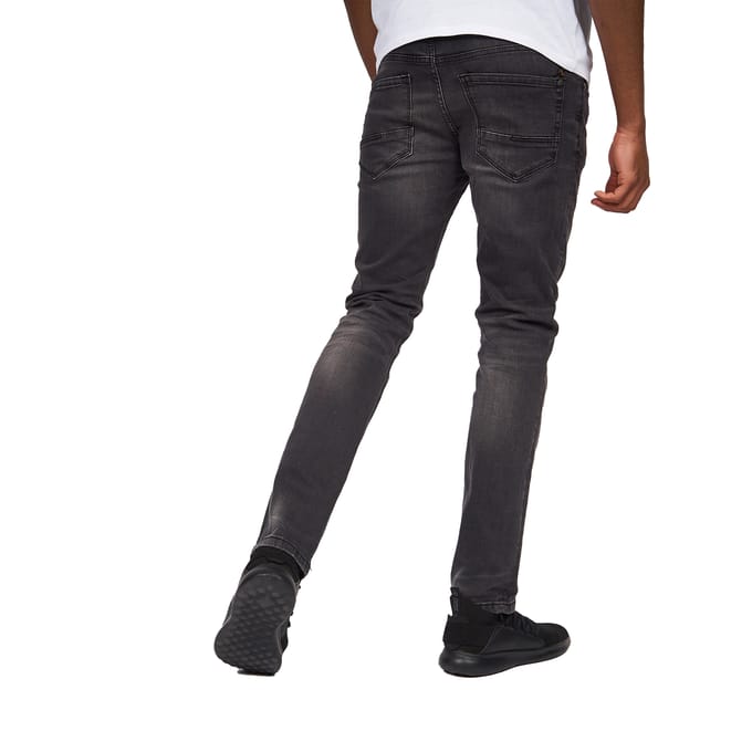 Crosshatch Heren Svelte Stretch Jeans (Donkergrijs)