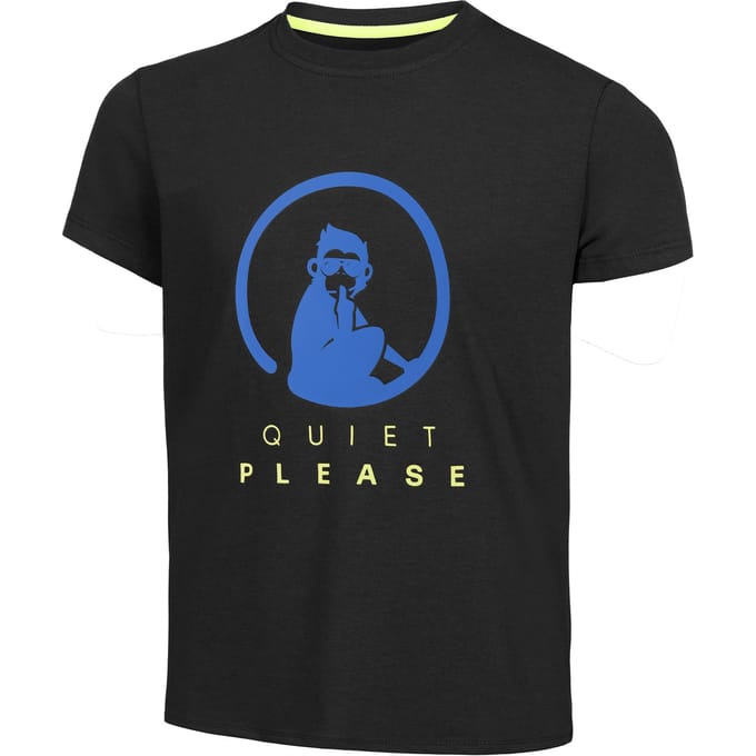 Quiet Please Advantage Logo T-shirt Jongens-Zwart,Blauw