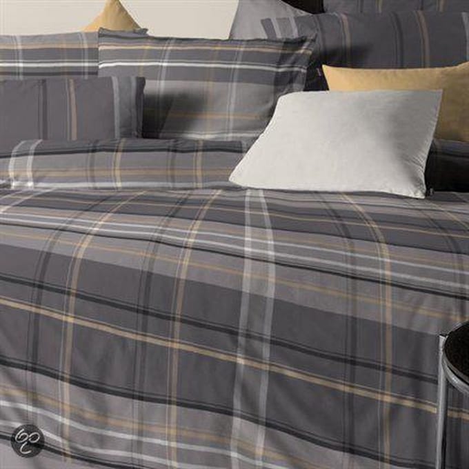 Damai Veroli Dekbedovertrek - Flanel - Eenpersoons - 140x200/220 cm - Grijs
