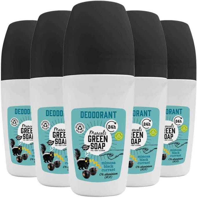 Marcel's Green Soap Deo Roller - Mimosa & Zwarte Bes - 5 x 50 ml