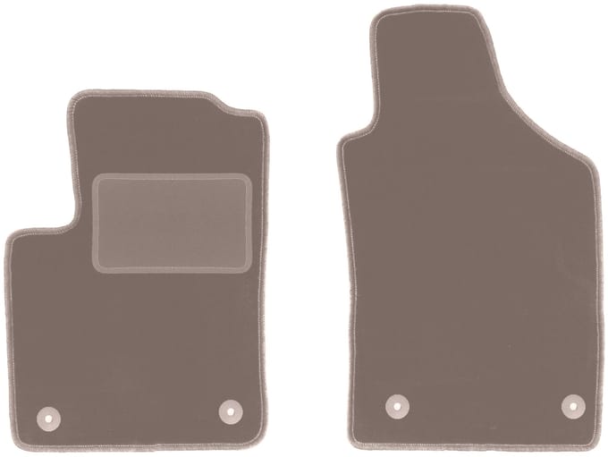 Beige voormatten voor: Fiat 500 FL hatchback (2013-2019)