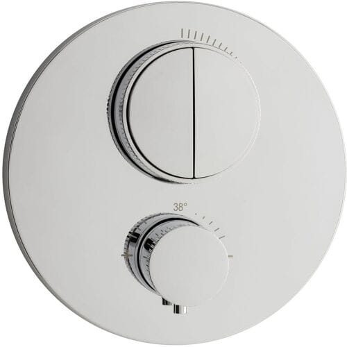 Herzbach DEEP concealed thermostat PUSH round 2 consumers, 11.803050.1.01