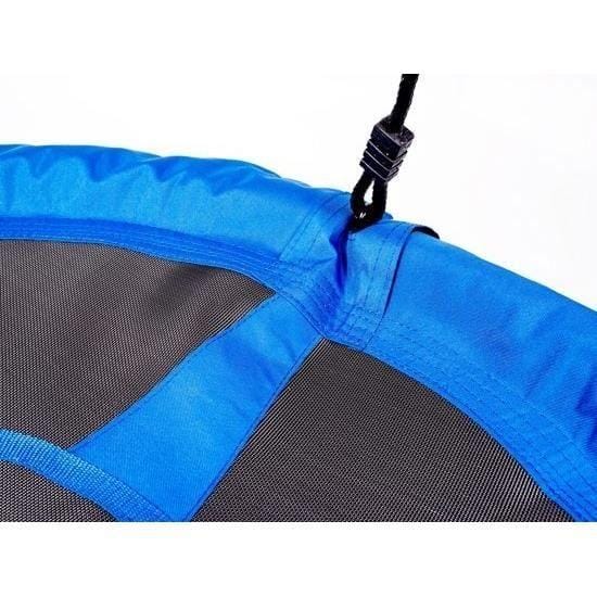 Blauw vogelnest schommel in 600D polyester Schommel met een diameter van 95 cm met touwen