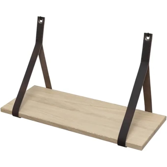 Duraline Wandplank Eikenfineer Bruin Leder 60x23cm