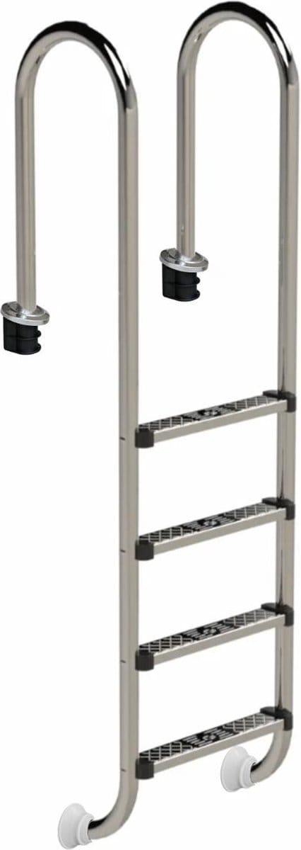 W'eau Muro RVS zwembadtrap 4 treden - AISI 304