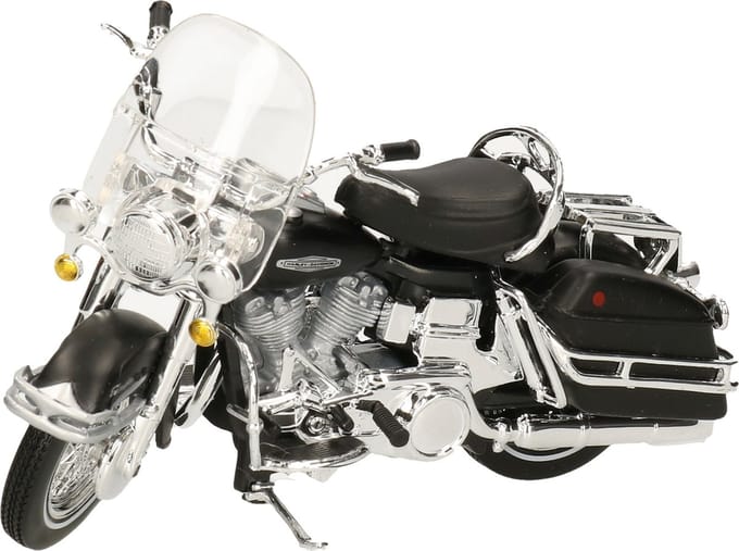 Maisto Modelmotor - Harley Davidson - FLH Electra Glide - 1966 - zwart - schaal 1:18 - schaalmodel motor