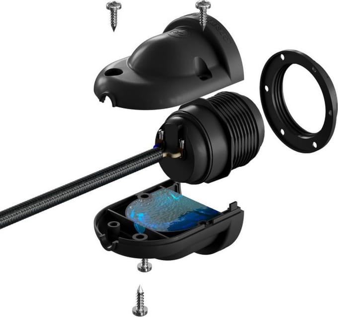 Waterdichte fitting E27 | Voor buiten | IP65 waterdicht