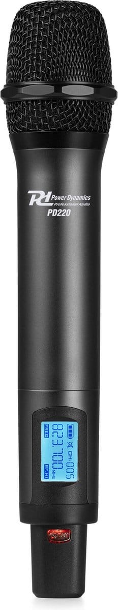 Power Dynamics PD220HH UHF draadloze handmicrofoon - 160 kanalen