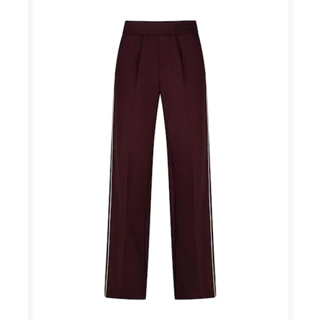 Red Button paarse dames broek   Straight fit   Steekzakken   Streep patroon   Elastische boord   Regular waist Paars 40/33