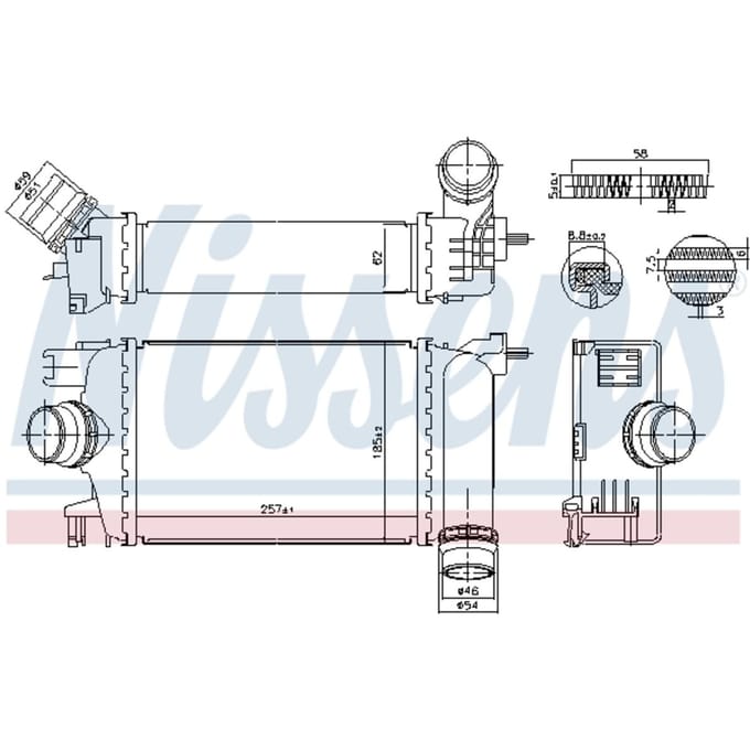 Intercooler NISSENS 961526