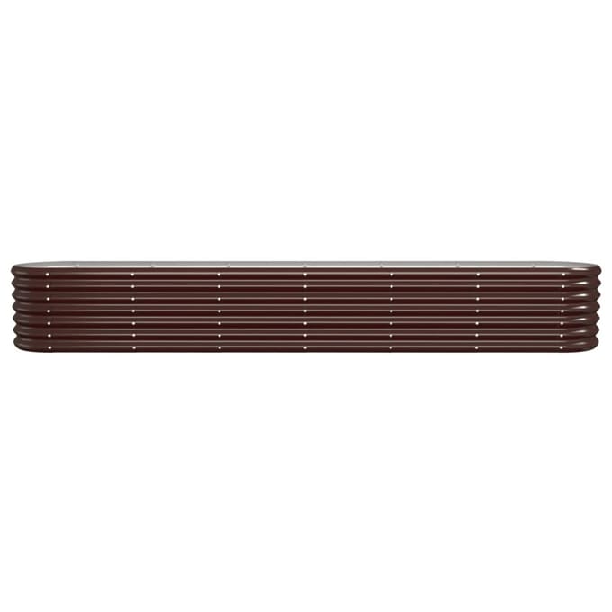 vidaXL - Plantenbak - 260x40x36 - cm - gegalvaniseerd - staal - bruin