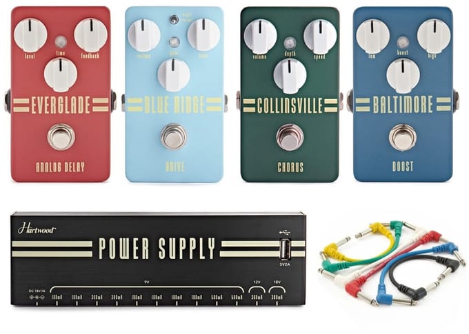 Hartwood Blues Gitaar Effecten Pedaal Pack