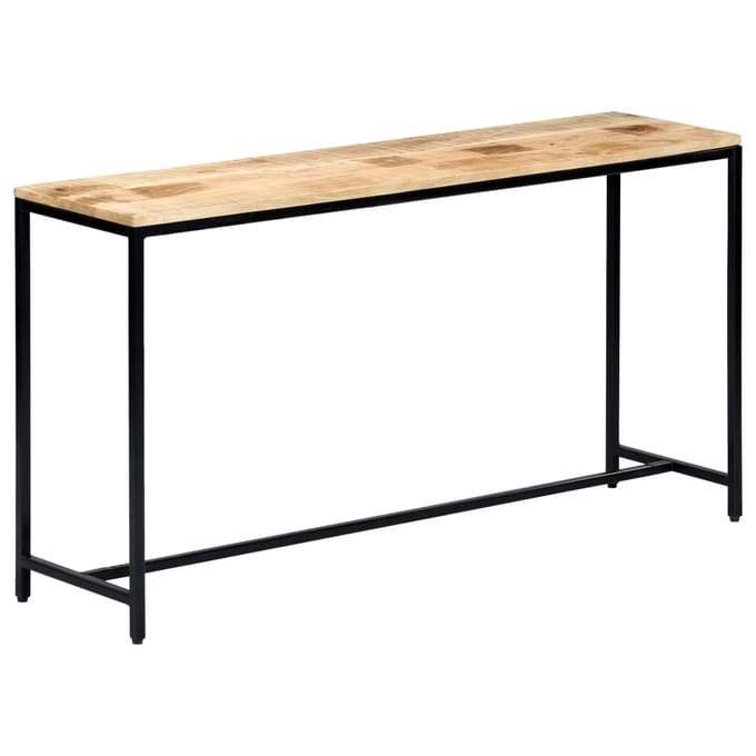 vidaXL - Wandtafel - 140x35x76 - cm - massief - ruw - mangohout