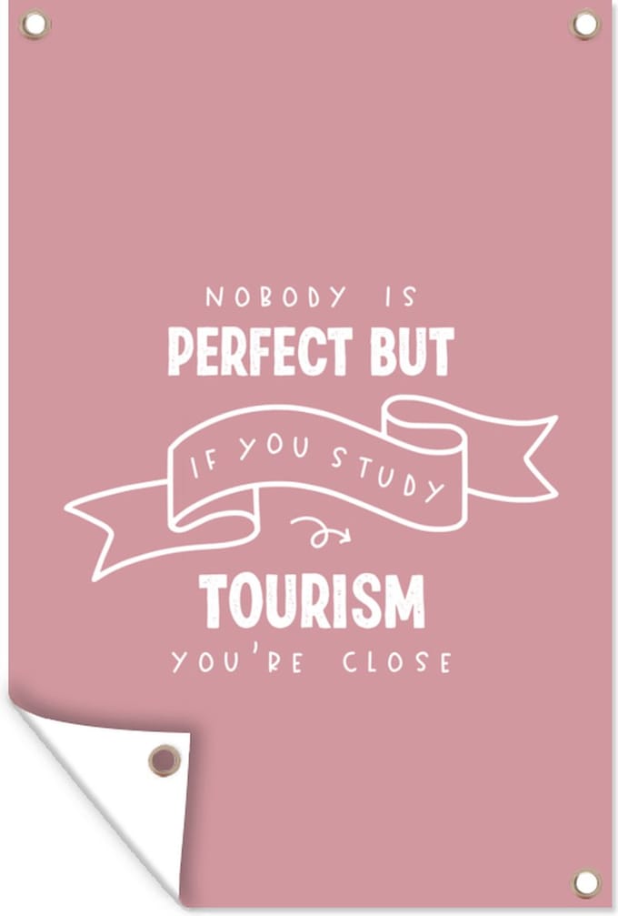 Tuinposters buiten Studie - Quotes - Toerisme - 60x90 cm - Tuindoek