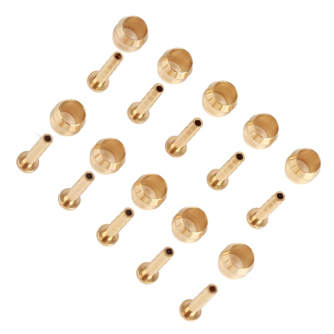10 Set Hydraulische Schijfrem Slang Olijf Connector Inzetstuk Vervangingsonderdeel BH59 beige