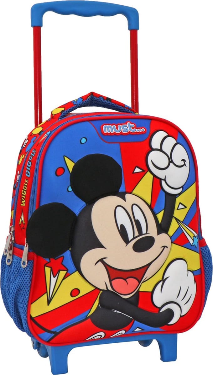 Disney Mickey Mouse Rugzak Trolley, Wiggle Giggle - 31 x 27 x 10 cm - Polyester