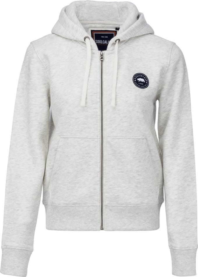 SoulCal - Sweater met Rits en Capuchon - Vest - Dames - Licht grijs - XXL (18)