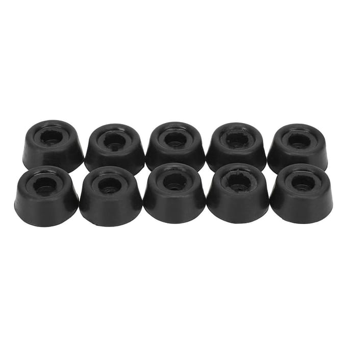 20 STKS Duurzame Rubber Biljart Pool Keu Onderkant Staart Beschermhoes Snooker Stok Beschermer black