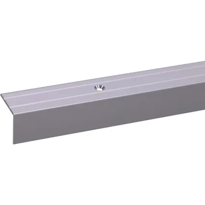Trapprofiel Geanodiseerd Aluminium - Zilver - 24x20mm