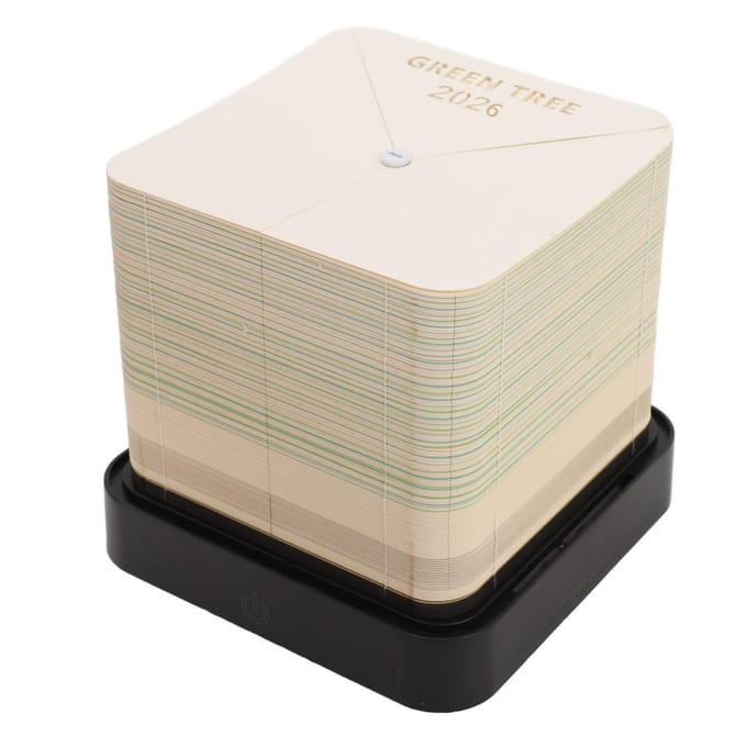 3D memoblok boomhut 2026 bureaukalender papieren sculptuur notitieblok notities voor school kantoor thuis groen