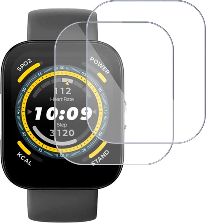 2x Screenprotector geschikt voor Amazfit Bip 5 - Folie Screen Protector