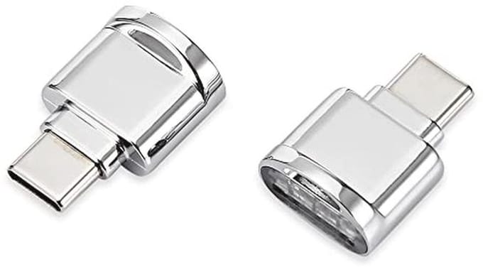 USB-C naar Micro SD Kaartlezer Adapter - 2 Stuks