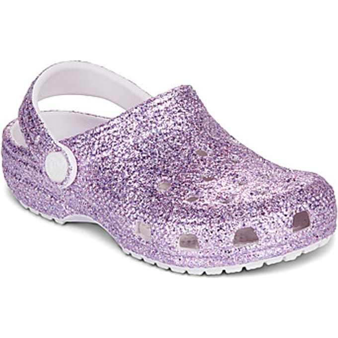 Baby slipper met grote glittertjes Crocs Classic K