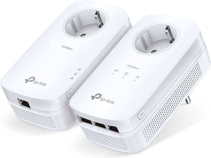 TP-Link TL-PA8033P Kit Powerline-netwerkadapter 1300 Mbit/s Ethernet lan wit 2 stuks