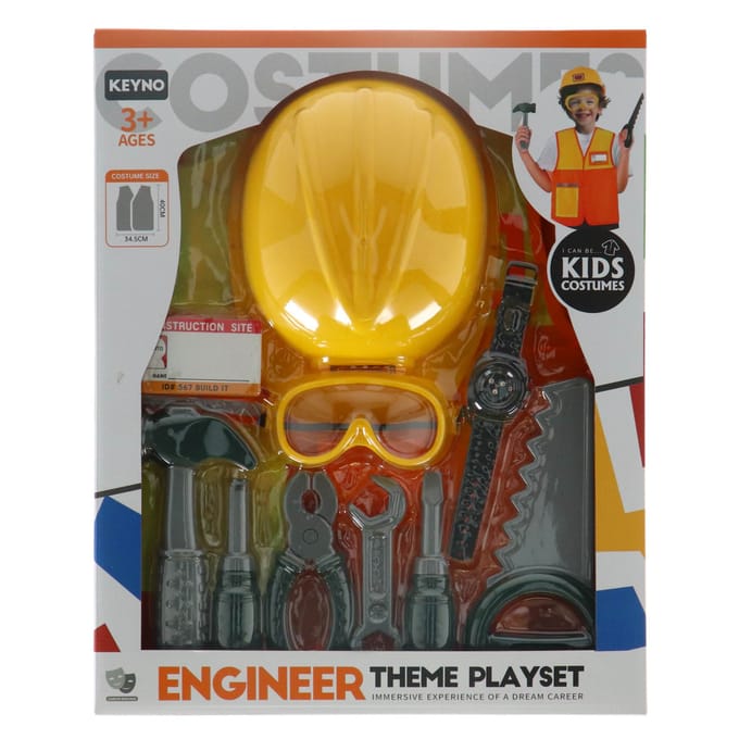 KiddyGo bouw verkleedset met accessoires - verkleed speelgoed set.