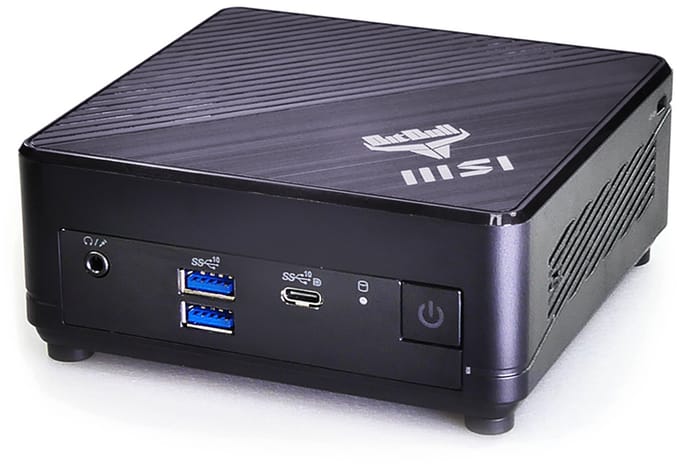 BitBull N100 Mini PC/SFF Desktop Computer 8GB RAM 128GB SSD M.2 - 4-Core@3,4GHz Turbo - WIFI 6|Bluetooth 5 - HDMI|DisplayPort|USB-C - Powered by MSI - Windows 11 Professional